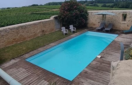 Piscine partagée avec les propriétaires Gîte n°G4385 Puisseguin - Gironde - Piscine partagée avec les propriétaires